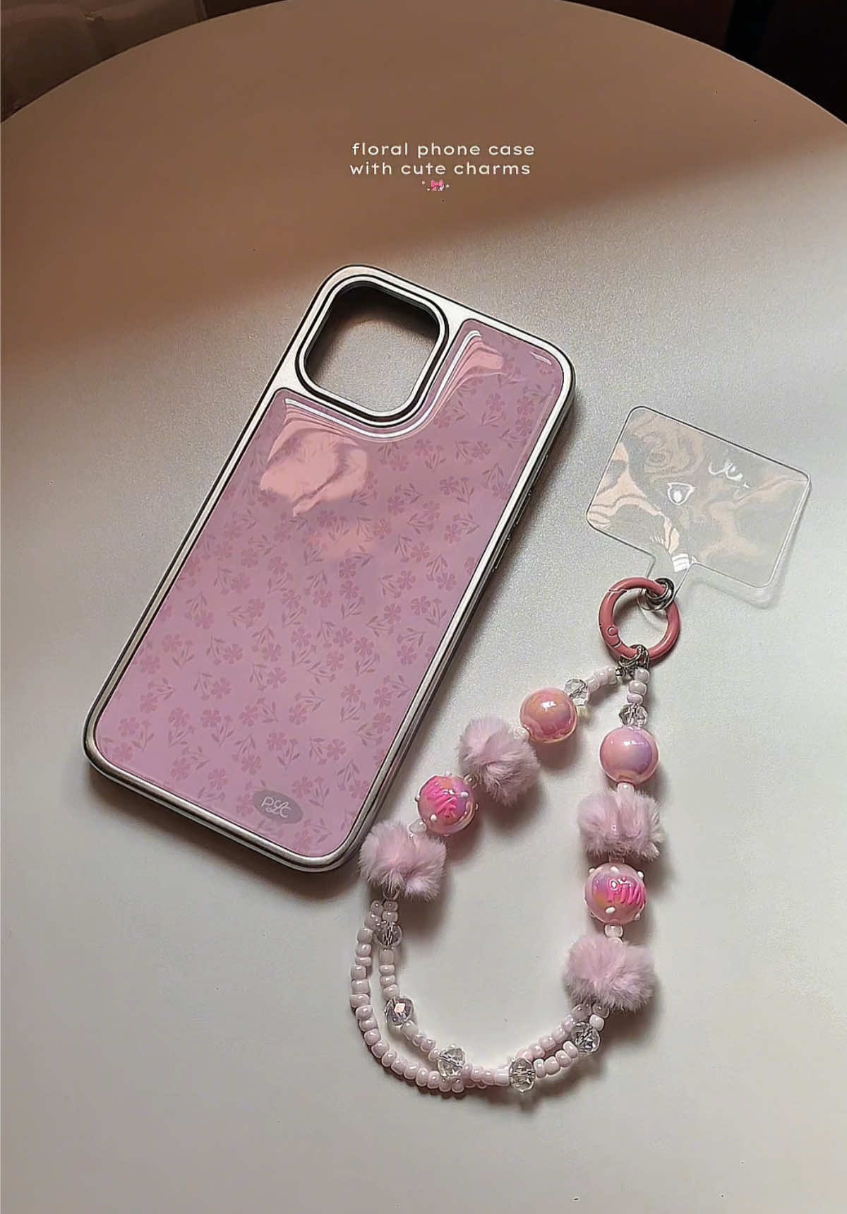 floral phone case with cute charms ✨ #phonecase #iphonecase #case #floralphonecase #floraliphonecase 