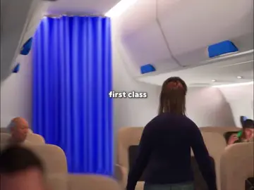 Sometimes the right words solve everything #airplane #firstclass #fyp 