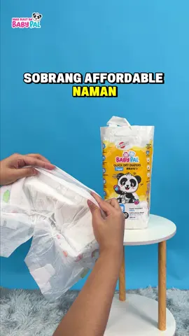 Momshie, alam mo ba? Nangunguna talaga sa kapwa nating momshie ang BabyPal Quick Dry Diaper! Sobrang affordable, legit pa ang fast absorbent kaya hindi mo na kailangan humanap pa ng iba. At syempre, partner niya ang BabyPal Travel Wipes na hypoallergenic, super cute at kasya kahit sa maliit na bag! Kaya momshie, shop now!🎉🛒 #BabyPal #BastaBabyPalSulit #QuickDryNaPinasulitPa