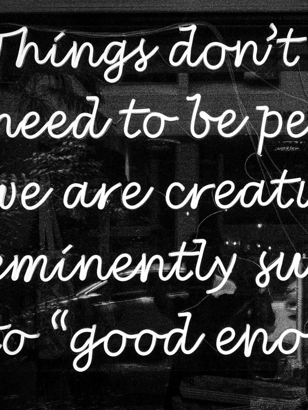 “We’re not built for perfection just progress, and that’s more than enough ✨ #GoodEnoughLife #BeYourselfJourney #PerfectlyImperfect #MindsetShift #DailyInspiration ”