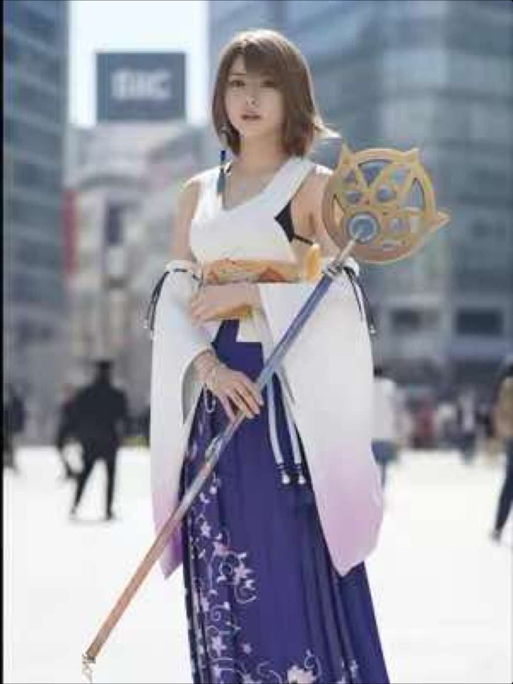 ユウナのコスプレが可愛すぎる!!ファイナルファンタジー10 実写で映画化して欲しい。。。 #コスプレ #finalfantasy #可愛い#ffx #AI 