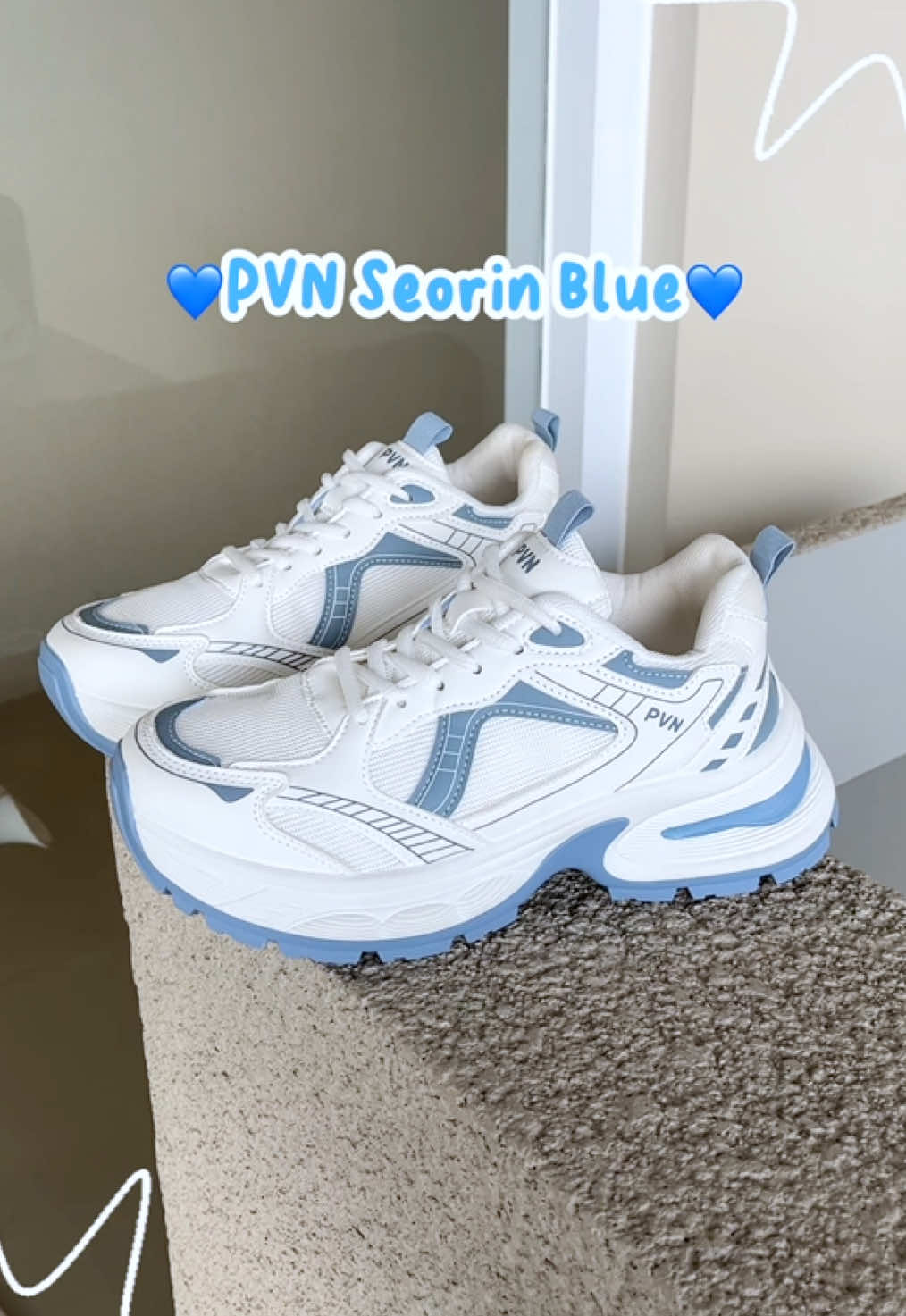 Sneakers warna biru emang bikin naksir ya 🤩 #spillpvn #pvnseorin #pvn #sneakers 