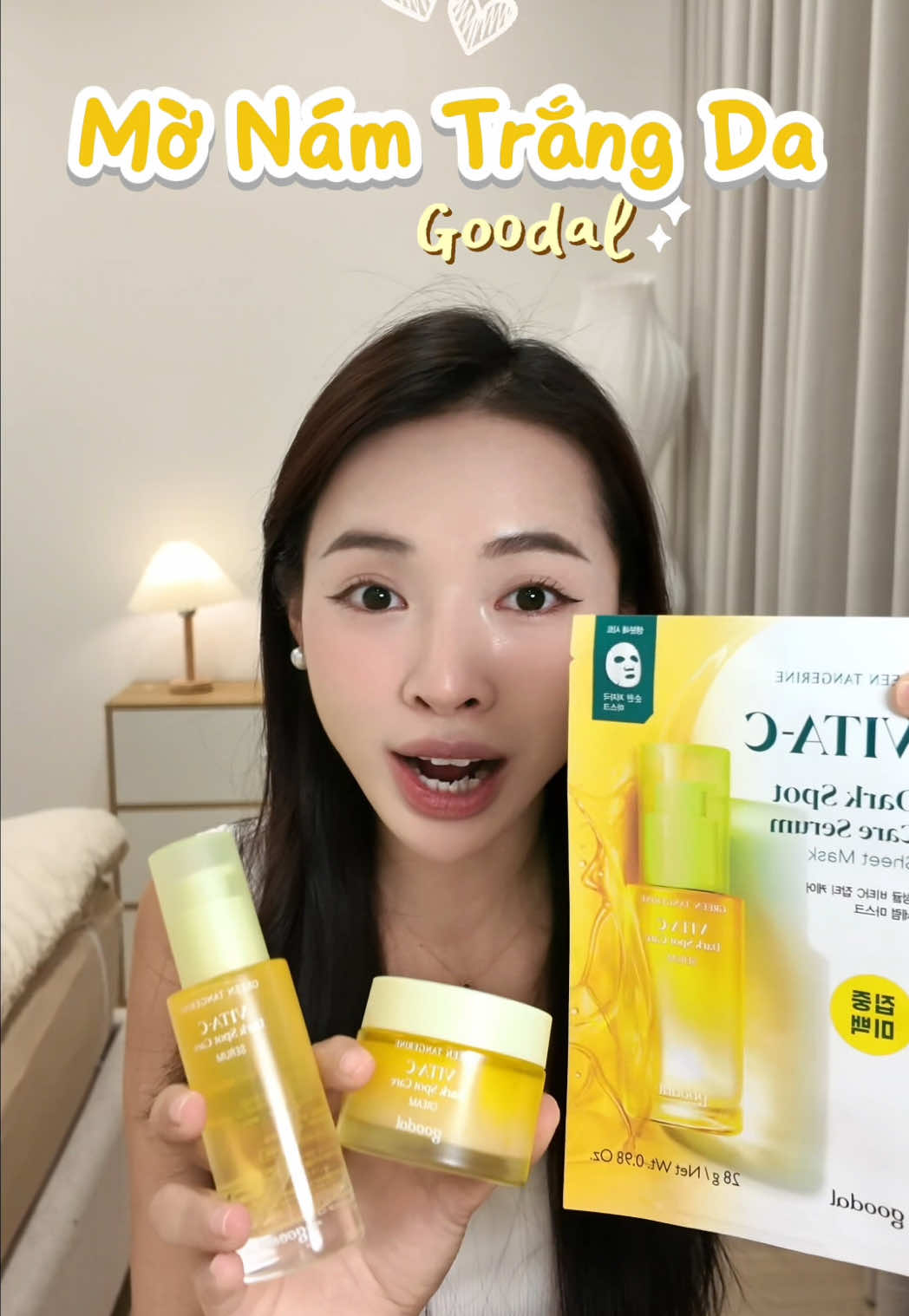 Dưỡng trắng mờ nám ngày đêm Goodal #goodal #duongtrang #duongtrangda #goodalvitacserum  #goodalvitaminc 