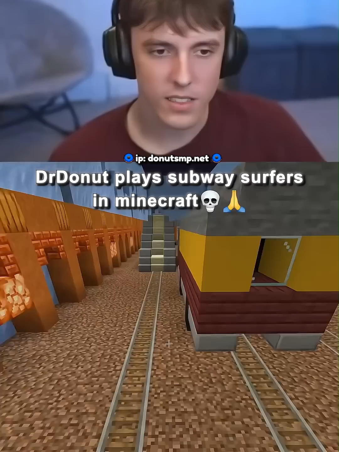 Subway Surfers in Minecraft #drdonut #donutsmp #Minecraft #subwaysurfers #minecraftfunny #drdonutt