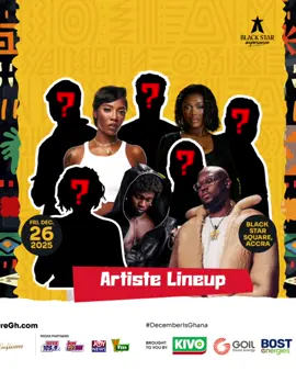 ACCRAAA! Look at how fiery the lineup for Taste the Culture is !!  But there’s more to come!  Can you guess who we are bringing next?  Join the ticket waitlist and be the first to know when tickets go live! – Link in bio. #DecemberIsGhana #TasteTheCulture #BlackStarExperience @Blacvolta @Black Star Experience 
