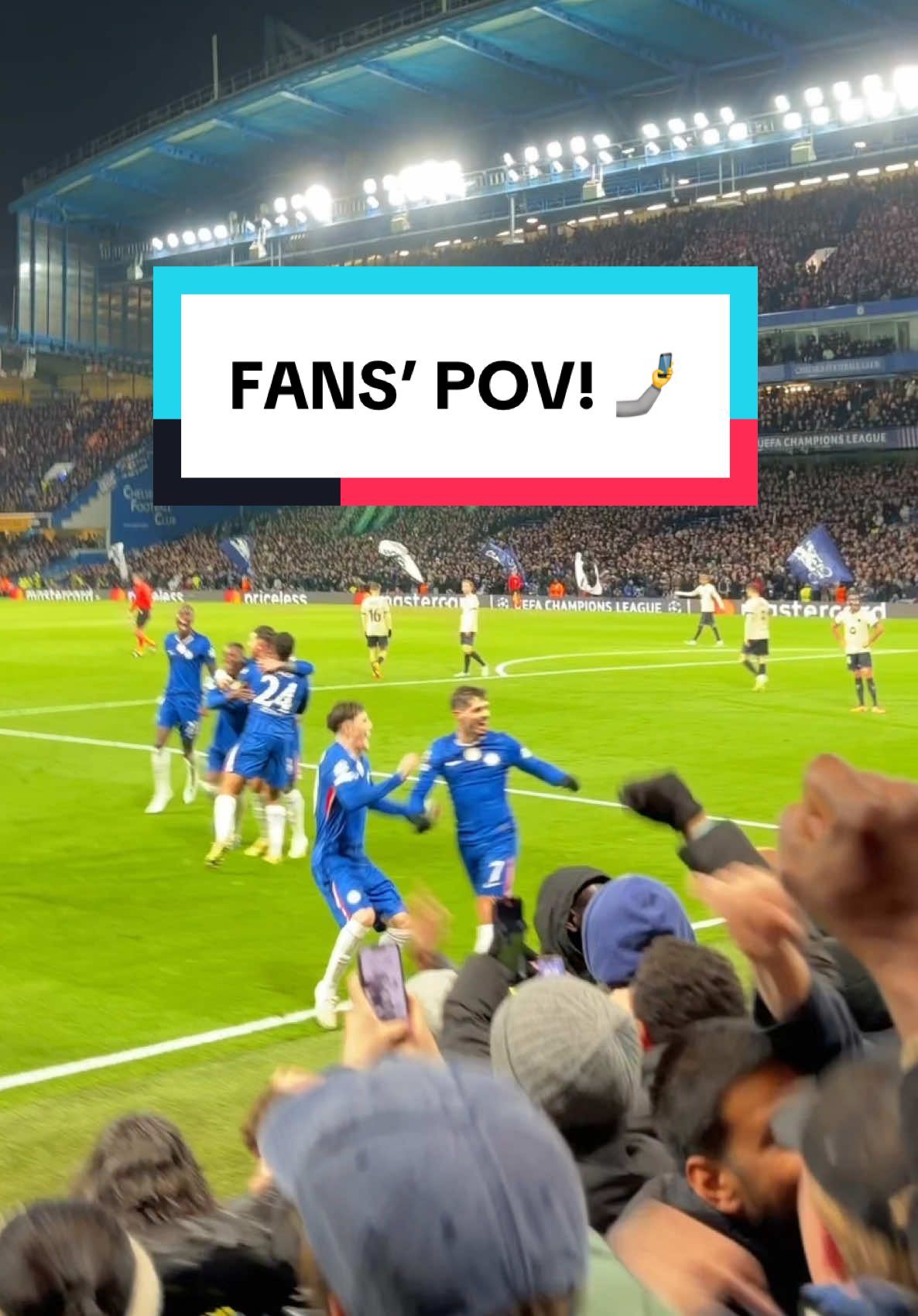 Fans’ POV around Stamford Bridge! 🤳 #ChelseaFC #CFC #UCL 