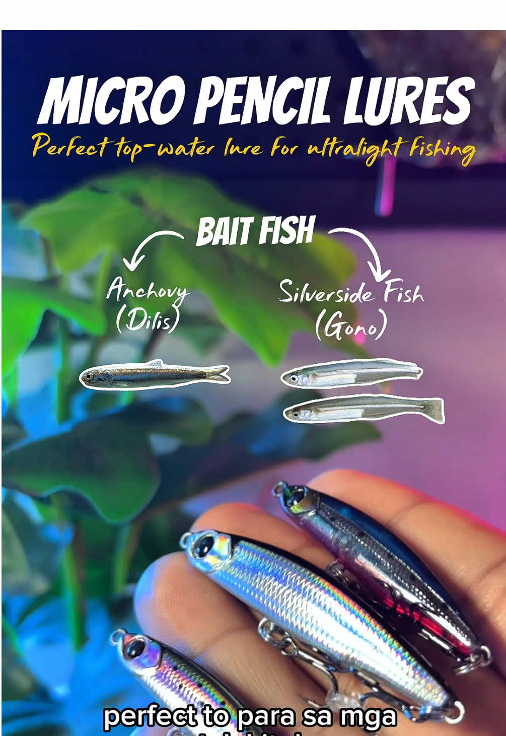 The best lure for top-water ultralight fishing!👀🥵 MICRO PENCIL LURES! G na mga master pang harvest to!#fishingtip #fishingtips #fishing #fishinglife #creatorsearchinsights 