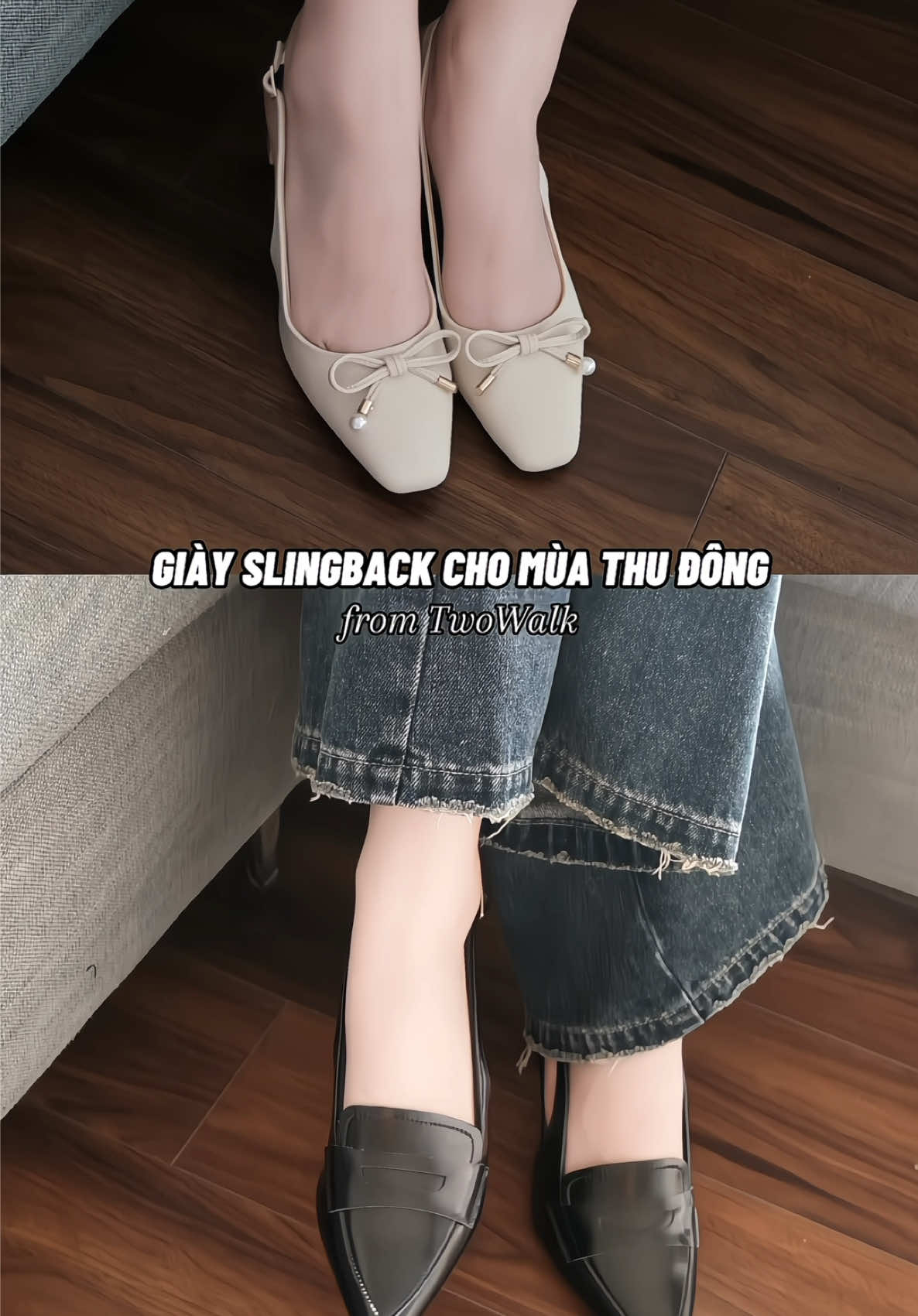 Giày Slingback thanh lịch cho mùa Thu Đông🍂 ✨@Twowalk✨  #review #tet2026 #giaycongso #elegantstyle #fallfashion 