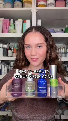 BEST K-BEAUTY SERUMS FOR ACNE & ACNE MARKS! All listed here: @Jumiso Global niacinamide 20 serum (40% off on amazon for Black Friday!!) ad @anua_global azelaic acid 10+ hyaluron @medicube global one day exosome shot 2000 @celimax.global retinol shot tightening serum #acne #hyperpigmentation #acnescars #koreanskincare #darkspots 