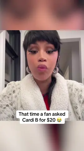 When a fan asked for #CardiB to send them $20 while on IG live 💸😭