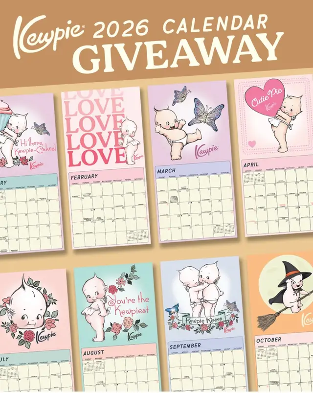 CONGRATULATIONS to @Rei🐰 message me your address! 🫶🏽 ———- I’m gifting one of you the adorable 2026 Kewpie® Wall Calendar! To enter: ✔️ LIKE ALL NOVEMBER POSTS 🍁 ✔️ Tag someone you’re THANKFUL for in this post  ✔️ Follow my account That’s it! Can’t wait to bless one of you with this sweet little calendar 💕✨ Giveaway closes tonight at midnight Central Time (CT) NOT SPONSORED. #giveaway #kewpie #fyp #cute  #happythanksgiving