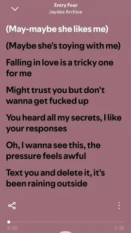 Entry Four By Jaydes Archive #fyp #lyrics #viral #capcut #trending 