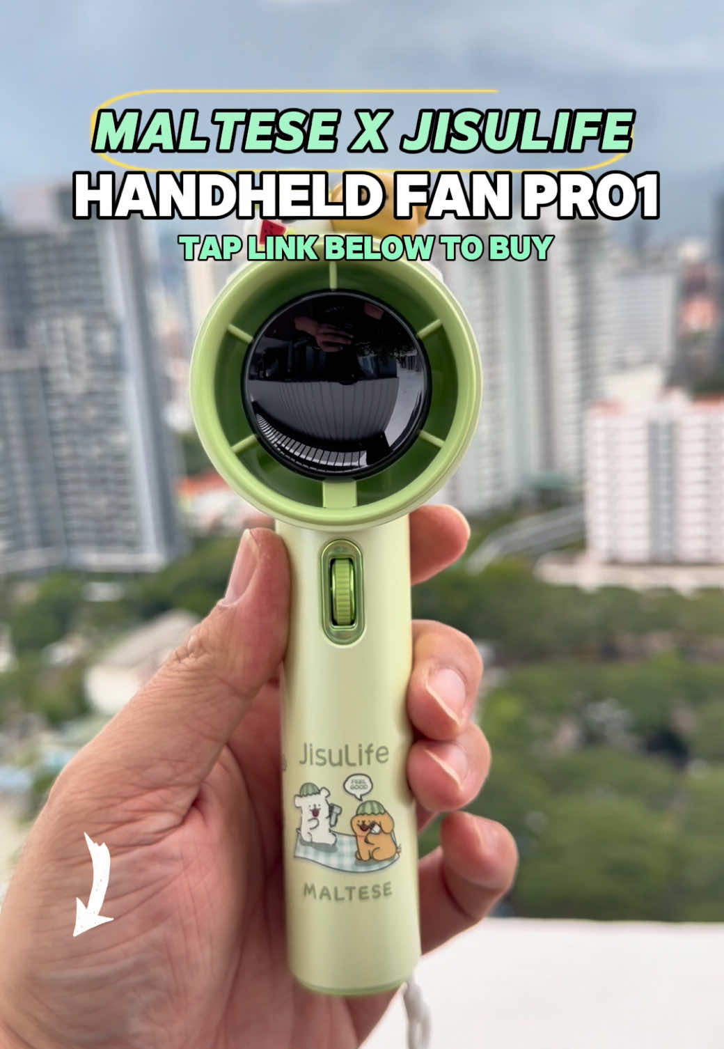 【Maltese x JisuLife】Handheld Fan PRO1 nice gift idea #createtowin #tiktokshopsg #tiktokshopsgsale #maltese #xmasgift 
