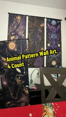 Animal Pattern Wall Art, 4 Count #art #wallart #christmas #blackfriday 