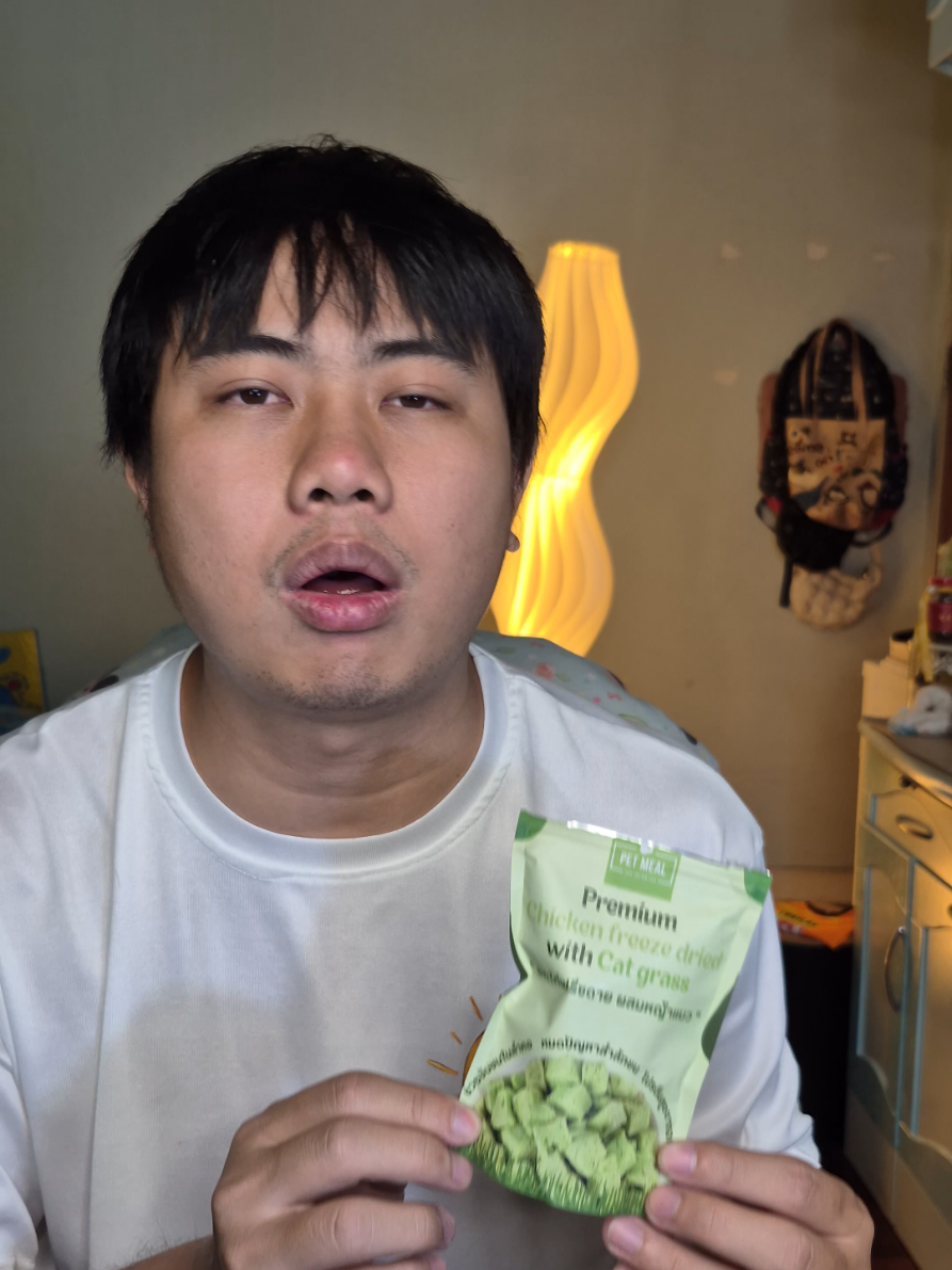 #หญ้าแมวฟรีซดราย #หญ้าแมว #แมว #ทาสแมว #petmeal 