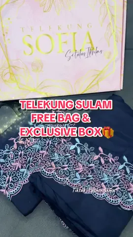 Beli telekung sulam cotton dapat sekali dengan beg & ekslusive box harga murah berbaloi sesuai jadikan hadiah🎁  #telekungsolat #telekungcottonsulam #telekungsulam #telekungmurah #telekungtravel 