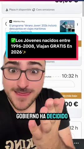 ✅Los Jóvenes nacidos entre 1996-2008, Viajan GRATIS En 2026✨ #transportepublico #ayudasdelgobierno #ayudasparajovenes #tren #autobus 