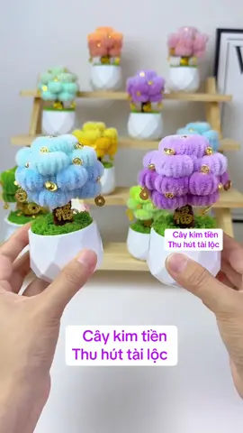Hướng dẫn làm câykim tiền thu hút tài lộc năm mới 😍#daylamhoakemnhung #chauminikemnhung #hoatulipmini #kemnhungloai1 #handmade 