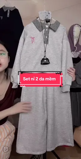 Set nỉ 2 da cổ kẻ mềm cho bé #setni #setnichobe #xuhuong #fyp #quanaotreem 