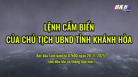 🔴 LỆNH CẤM BIỂN CỦA CHỦ TỊCH UBND TỈNH KHÁNH HÒA #baokhanhhoa #truyenhinhkhanhhoa #thoisukhanhhoa #ktvkhanhhoa #tintucKhanhHoa 