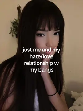 The username was an accident 😭 #bangs #straightbangs #hairissues #relateable #fypppp 