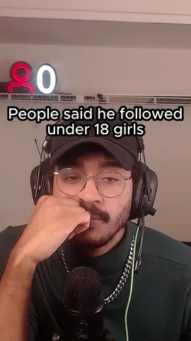 People said he followed under 18 girls his response made it worse 🥸 #maga #debate #capcut 