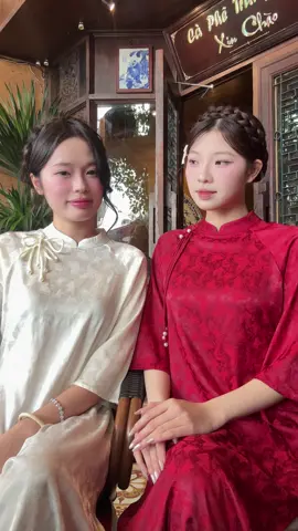 +1 trend Tết rủ con bạn thân quay cùng 💁‍♀️  Elm Áo dài lụa Xuân Điệp chính thức lên sóng vào lúc 11h 28.11 nahh ~~ See yah 🧧🧧  #trending #chupanhtet #tet2026 #aodaitet #xuhuong  