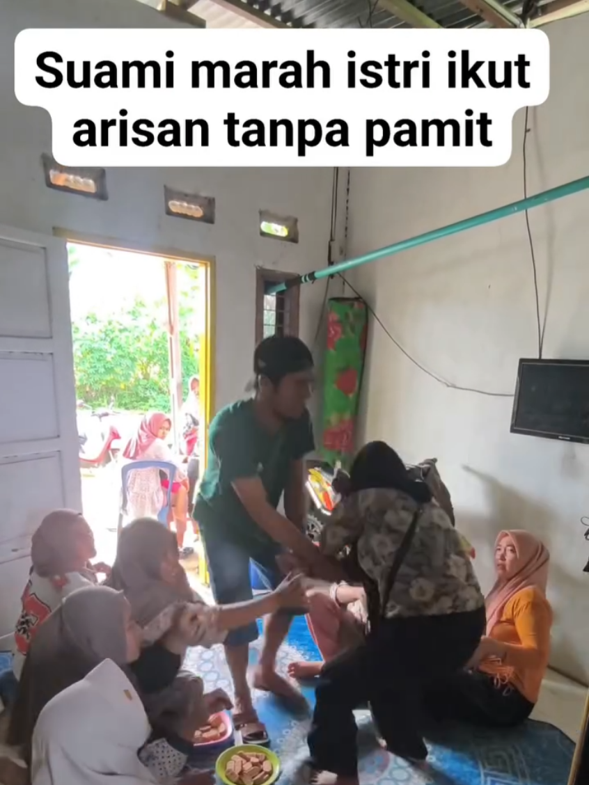 Malu sekali suaminya marah di depan orang akibat tidak pamit ikut arisan bersama teman-teman #fypシ゚viralシ #fyp #masbii_2 