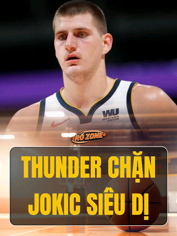 Thunder dùng chiêu “lạ mà hay” làm Jokic mất nhịp luôn #BongRo #nicolajokic #baseketball 