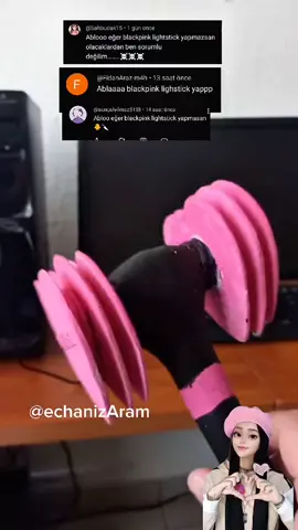 Blackpink Lightstick yapıyoruz 💗#blackpink #lightstick #kendinyap 