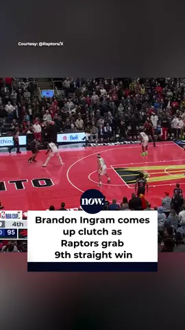 Brandon Ingram seals it at the buzzer against the Indiana Pacers Wednesday night, shooting a 15-foot jumper to push the Toronto Raptors to win nine games in a row. #Raptors #BrandonIngram