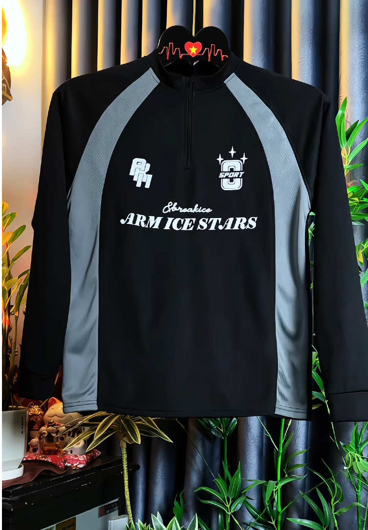 Áo Thun Dài Tay BREAK ICE Phối viền #aothunthethaonam #aothundaitaynam #reviewthoitrang #xuhuongtiktok 