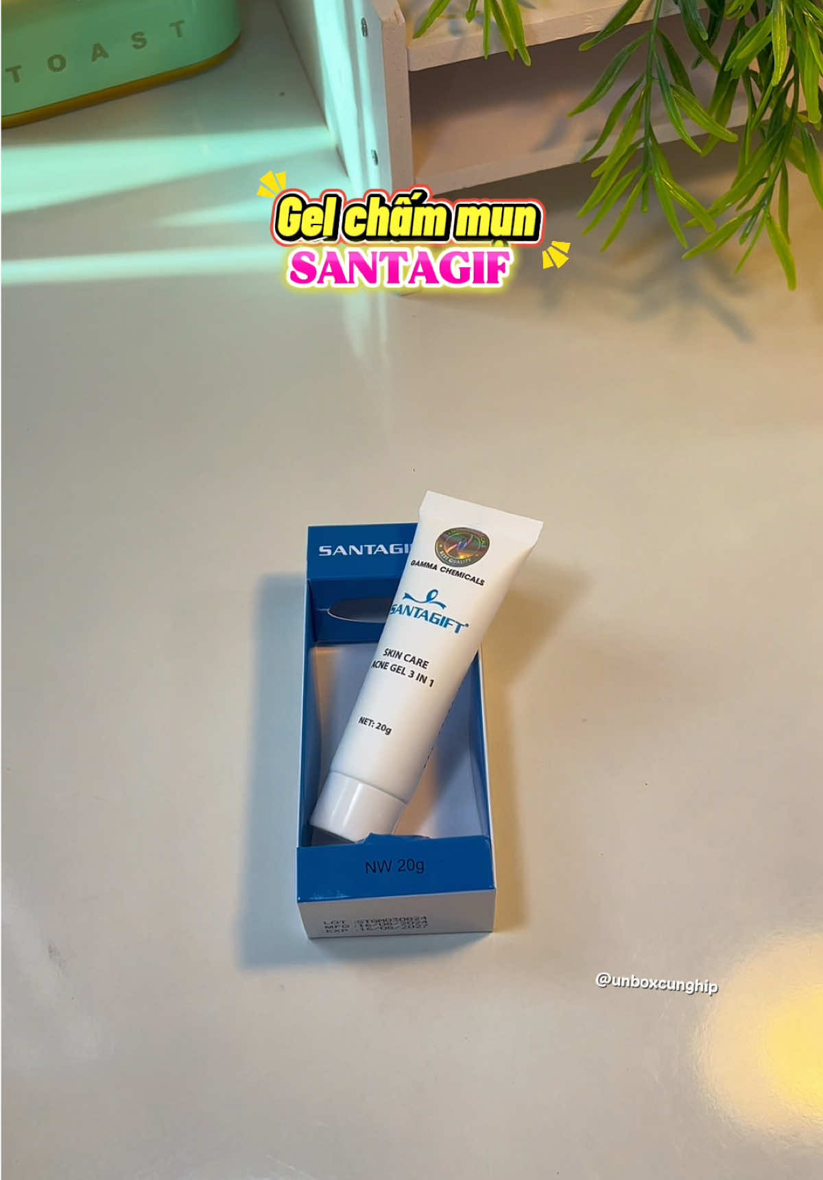 Gel mụn Santagif #santagift #gelmunsantagift #gelmun #xuhuong #unboxcunghip 