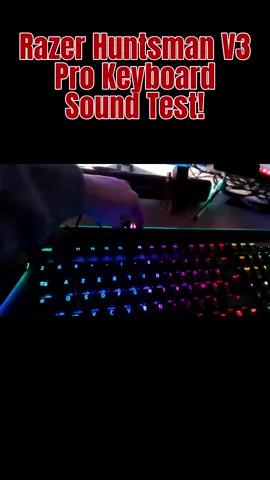 Razer Huntsman V3 Pro Keyboard Sound Test!!