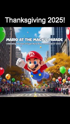 Mario finally joined the Macy’s Thanksgiving Day Parade in 2025, bringing video game magic to the holiday tradition. His balloon, designed in his Super Mario Galaxy flying stance, towered over the streets of Manhattan as one of five new character balloons that year. With his signature red cap and cheerful energy, Mario became an instant crowd favorite, symbolizing joy, nostalgia, and the power of play. Fans lined the streets and tuned in from home to watch the Mushroom Kingdom’s hero float alongside other pop culture icons like PAC-MAN, Buzz Lightyear, and Shrek’s Onion Carriage. This debut wasn’t just about spectacle—it was a cultural milestone, showing how video games have become as iconic as movies and cartoons in American holiday traditions. Mario’s balloon embodied adventure, resilience, and fun, making Thanksgiving 2025 unforgettable. #MacysParade2025   #MarioBalloon   #SuperMarioGalaxy   #NintendoMagic   #ThanksgivingTradition              