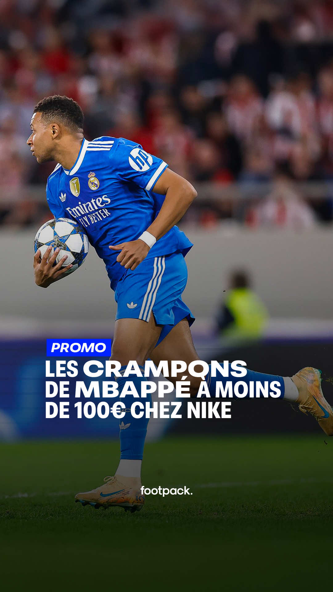 Les crampons de Mbappé à moins de 100€ Nike fait des promos ultra agressives avec la Mercurial Pro qui passe à 90€, parfait pour planter des quadruplés le week-end. Dis-nous dans les commentaires si tu recherches une paire en particulier pour qu'on t'aide. #sportstiktok #football #crampons #mbappe #promo 