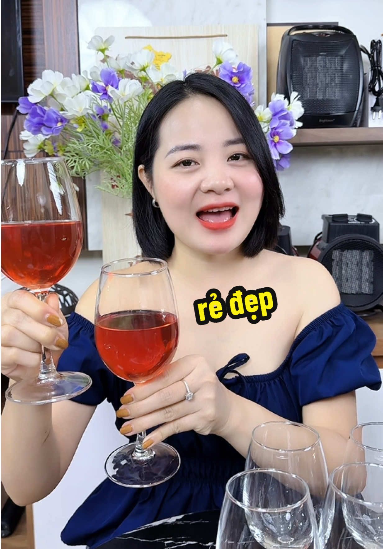 Bộ ly vang thuy tinh cao cấp #haxinh #bolythuytinhcaocap #bolythuytinh #sangtrong