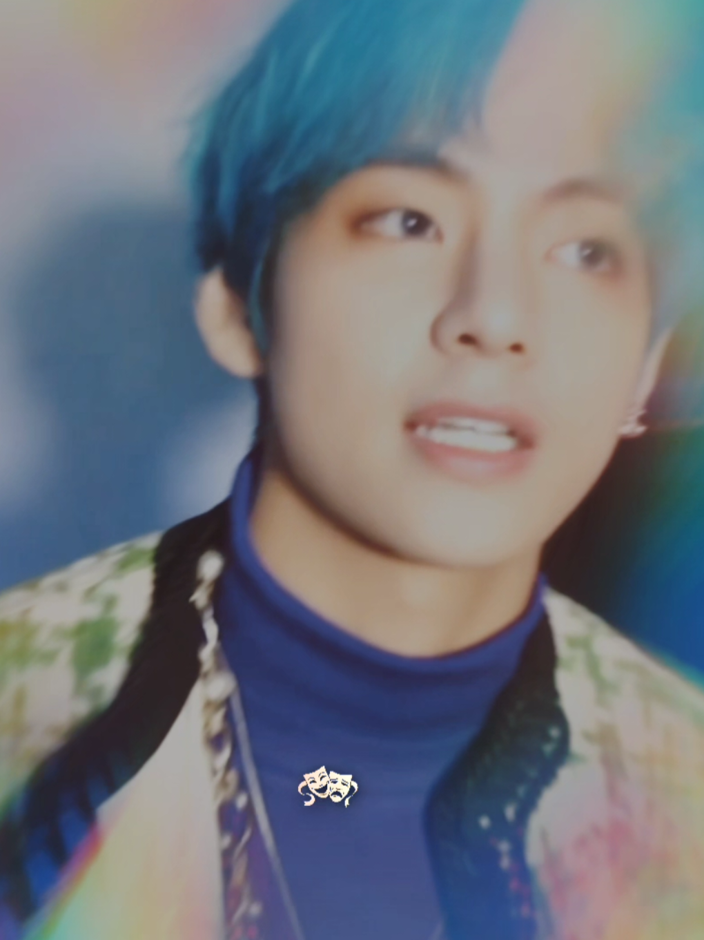 rockabye~.... i miss taehyung with blue hair#taehyung #2019 #kimtaehyung #btsedit #taehyungedit 
