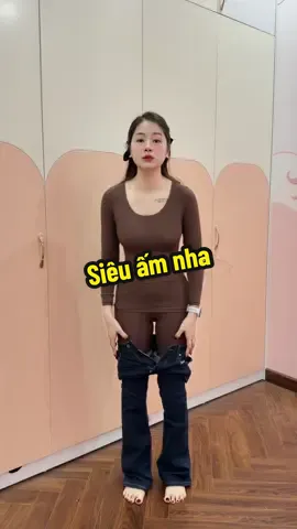 Bộ giữ nhiệt tàng hình. Giữ ấm tốt ạ #thoitrangnu #thoitrangtiktok #bogiunhietnu #bogiunhiettanghinh #teplamduocma 