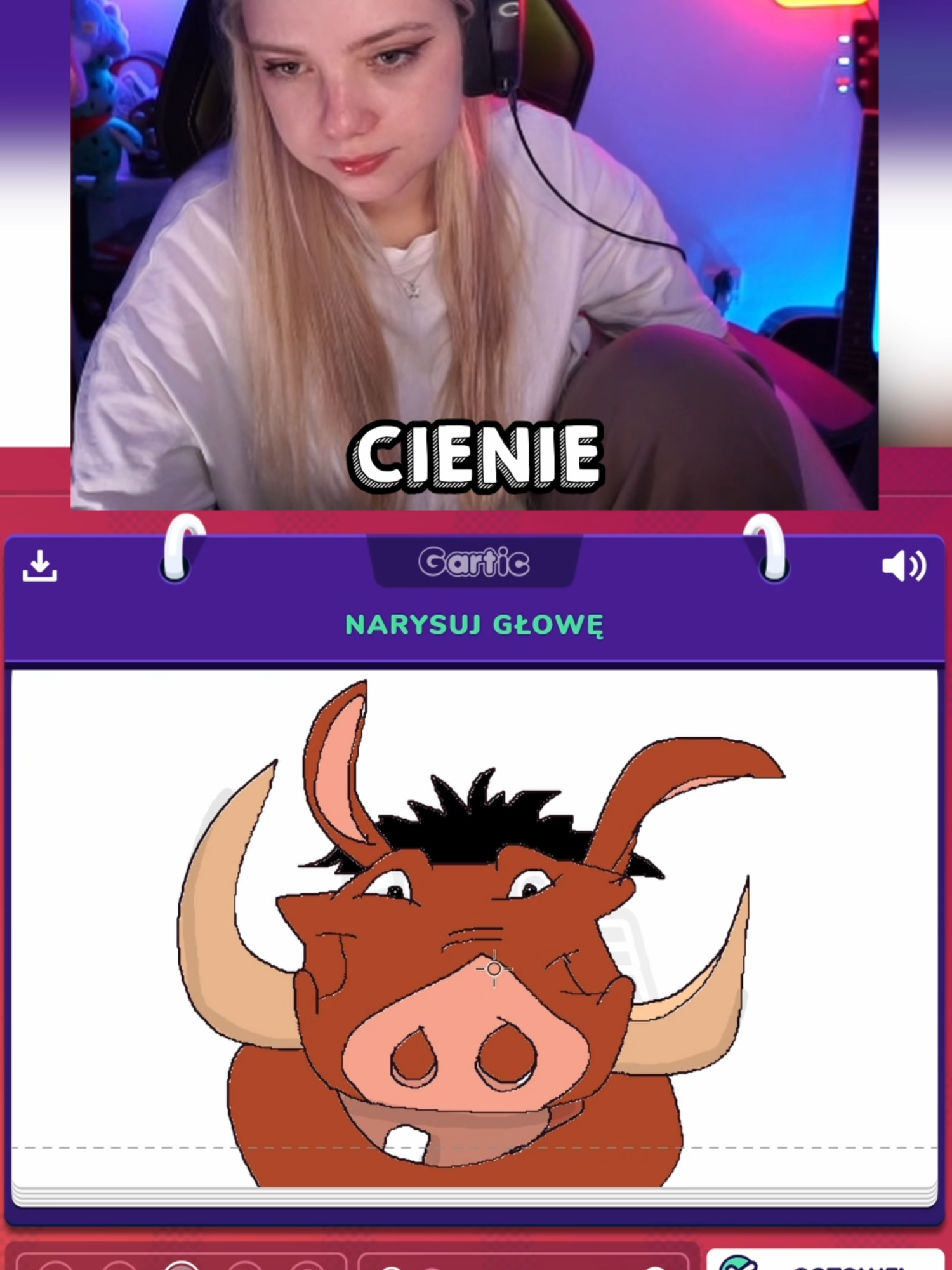 Pumba w Gartic Phone w Dziwnym ciele! #wpatka #garticphone #pumba