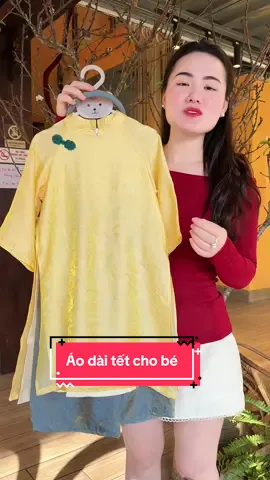 Áo dài tết cho bé#duongnhim #aodaitetchobe #aodaitet #aodaitetbegai 