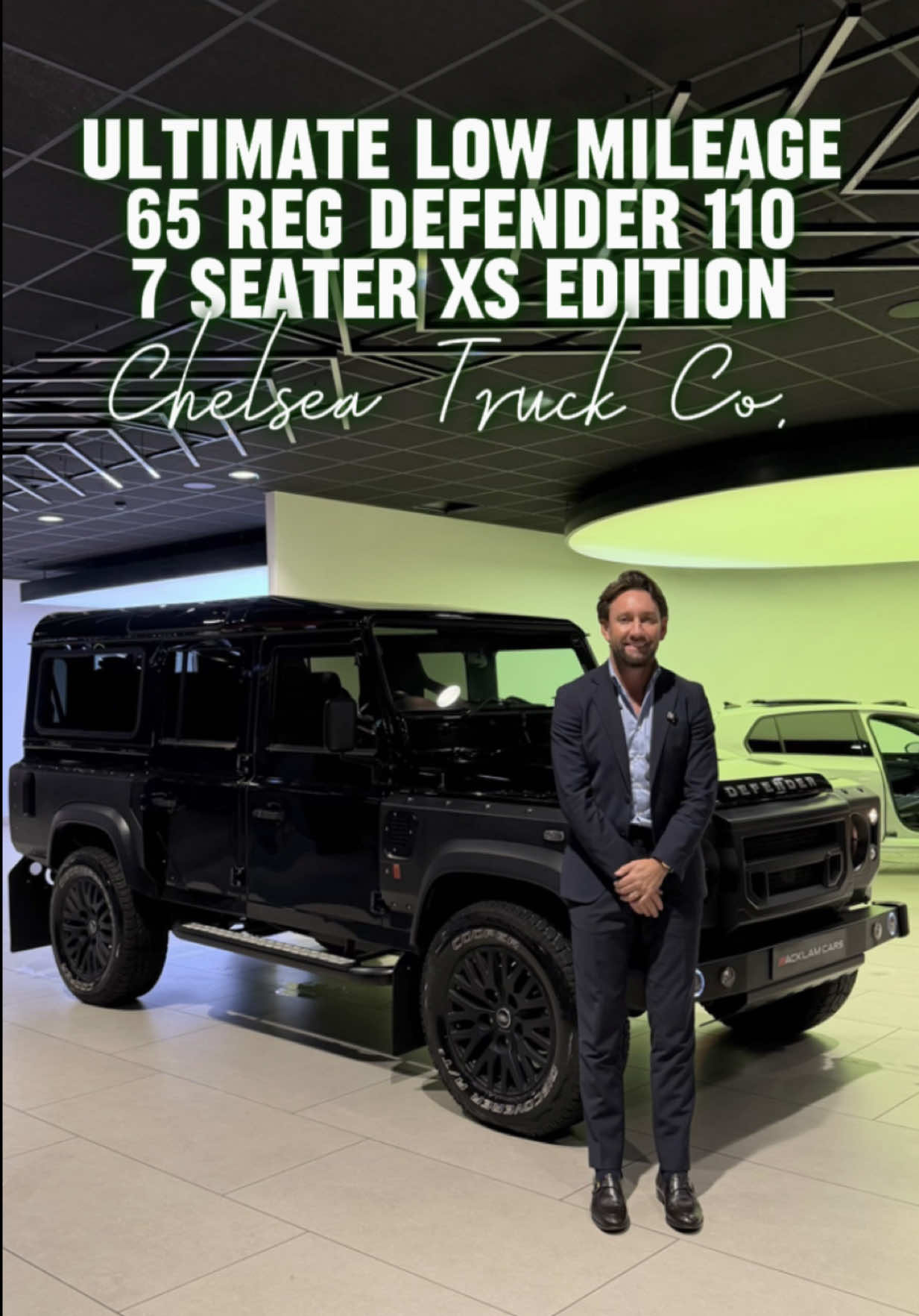 Ultimate Low Mileage Chelsea Truck Co. Conversion 7 Seat - 2015 65 Land Rover Defender 110 2.2TD XS Edition Live Priced at £67,990 - Buy & Reserve Online - Contact Liam on 07795623213 or Business WhatsApp us on 07724101010 📲 ✔️Santorini Black Metallic & Matte Black Exterior ✔️Ebony Quilted Leather Interior ✔️18