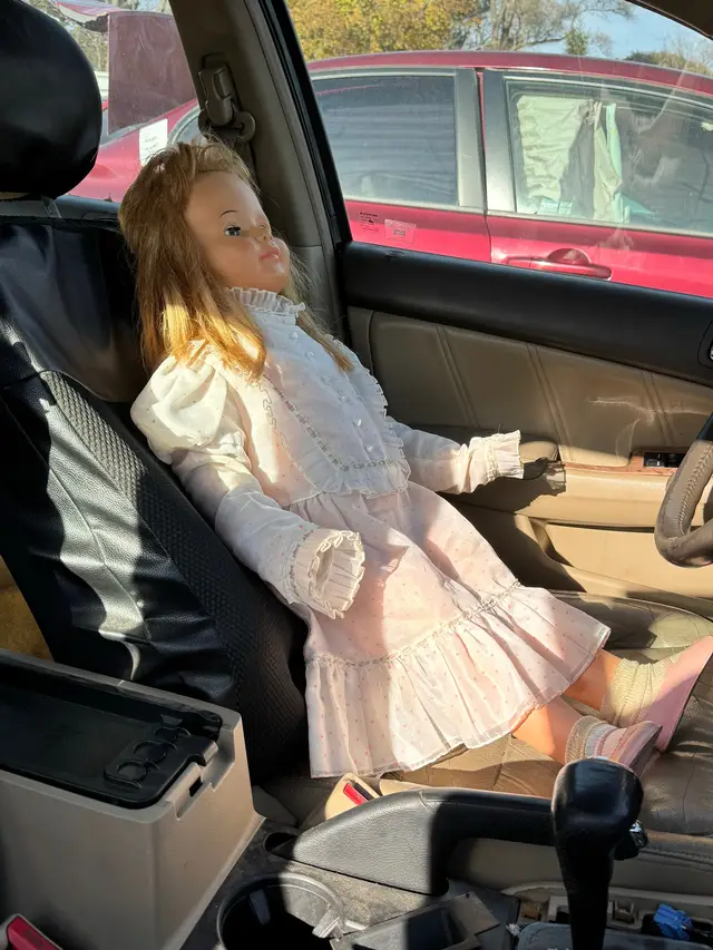 Another interesting thing at the #junkyard #creepy #dolls 