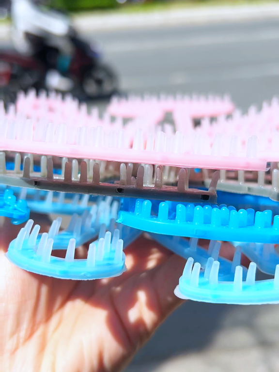 Miếng lót silicon mũ bảo hiểm chống gàu ngứa, bết rít tóc siêu đỉnh #mienglotsilicon #lotmubaohiem #viral #xuhuong 