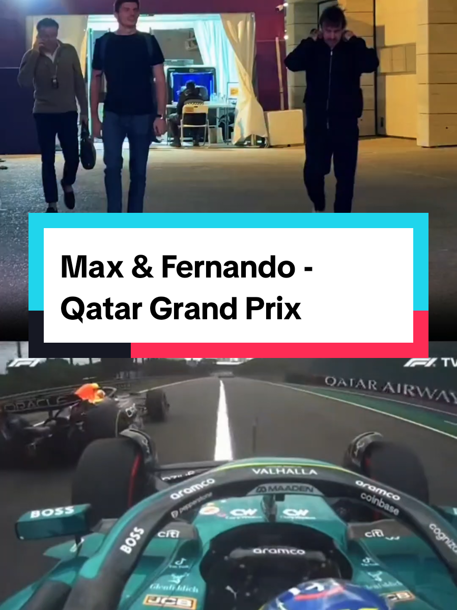 🇪🇺 Rivals on track, respect outside of it. .......................................... 🇷🇴 Rivali pe pistă, respect în afara ei. #qatargrandprix #fernandoalonso #maxverstappen #f1 #f1fastlane 📸 Redbullracing / F1 Sprint Race We do not own the images or videos. Used for editorial permise only. Contact us for   removal.