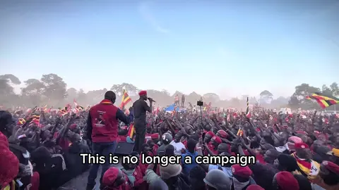 Here is what the criminal police did to us at our final rally in Bbaale constituency, Kayunga District. They fired projectiles of tear gas at our rally venue! Shame on the regime 😡! #FreeUgandaNow