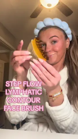 Added this lymphatic brush to my skincare routine and I’m LOVING the results 🙌 #stepflow #lymphaticcontourfacebrush #lymphatic #facebrush #skincare 