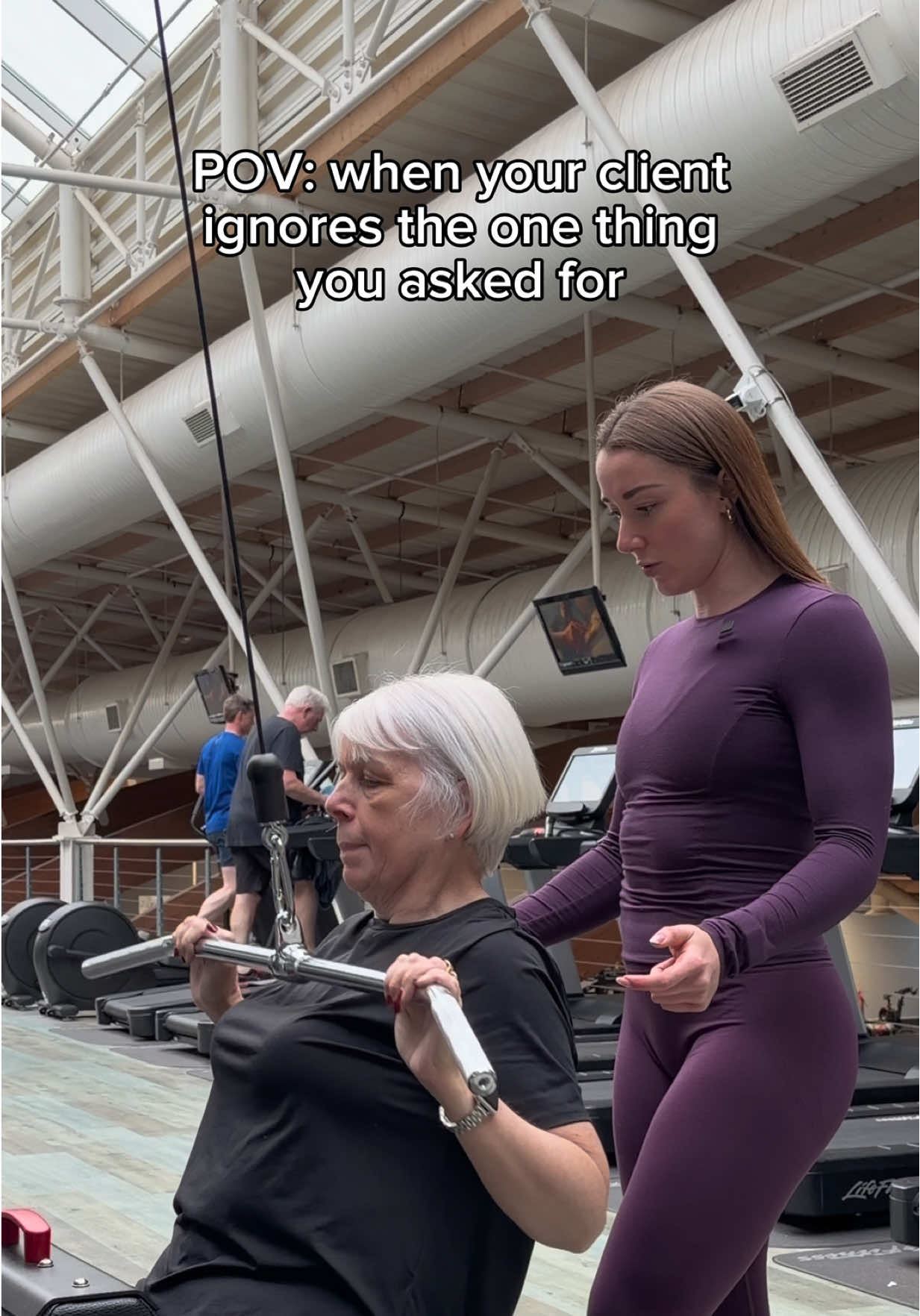 The rest of the session was spent re-demonstrating a pause 😅 #gymgirl #personaltrainer #GymTok 