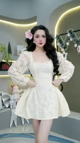 Đầm xoè tay dài #đầm_xinh #đầmthiếtkế #khosihaichuyen #xuhuong 