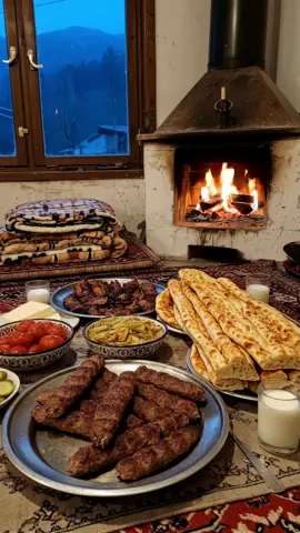 Gentle moments make life beautiful #relaxing #fireplace #FoodLover #fyp #traditional      